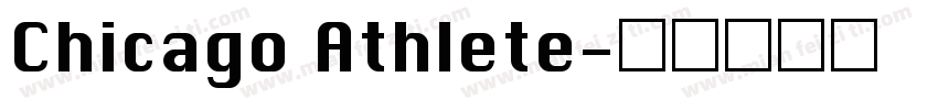 Chicago Athlete字体转换